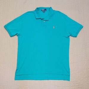 Polo By Ralph Lauren Short Sleeve Teal Polo Shirt